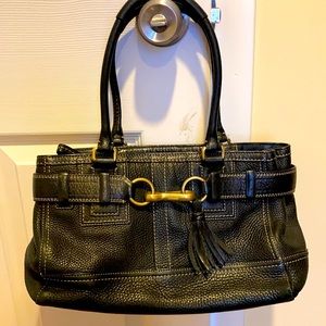 Black coach purse